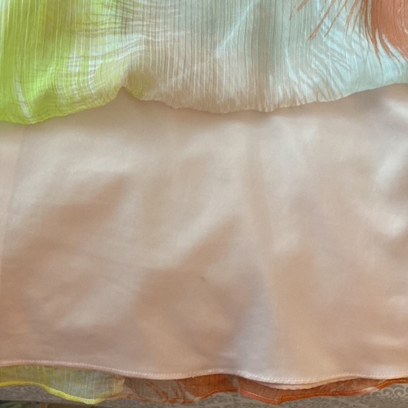 Vince Camuto dress, size 4.  Pastel colors draped and pleated.  Fully lined. - Picture 8 of 8